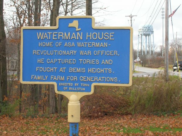 WATERMAN HOUSE REVOLUTIONARY WAR MEMORIAL MARKER