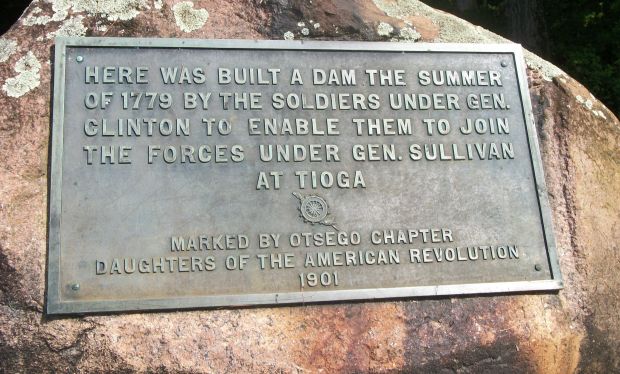 GENERAL CLINTON’S DAM REVOLUTIONARY WAR MEMORIAL PLAQUE