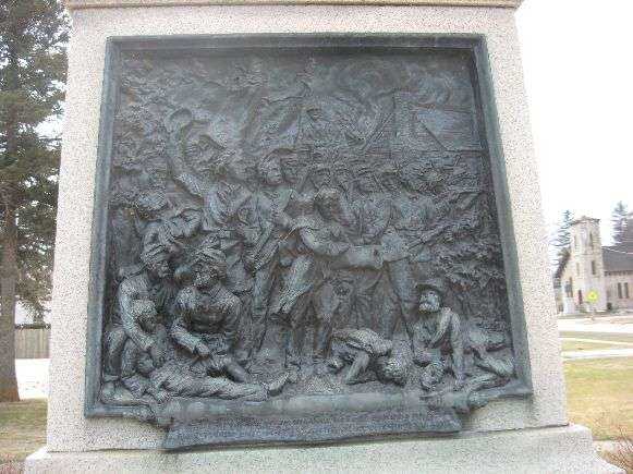 ABRAHAM LINCOLN CIVIL WAR MEMORIAL BAS-RELIEF A