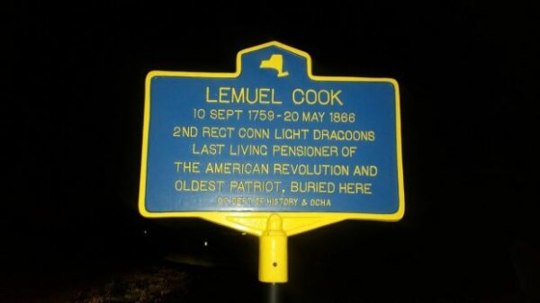 LEMUEL COOK REVOLUTIONARY WAR MEMORIAL MARKER