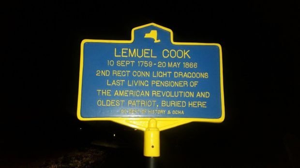 LEMUEL COOK REVOLUTIONARY WAR MEMORIAL MARKER