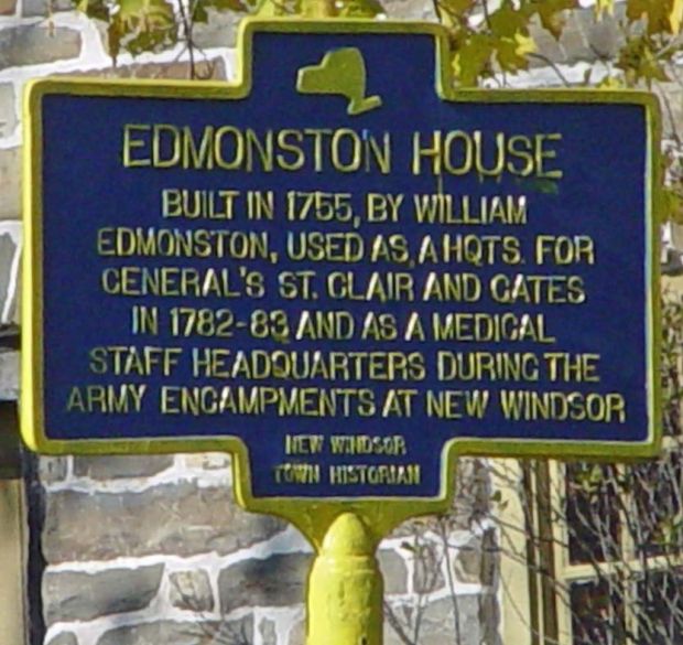 EDMONSTON HOUSE REVOLUTIONARY WAR MEMORIAL MARKER