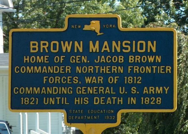 BROWN MANSION WAR MEMORIAL MARKER