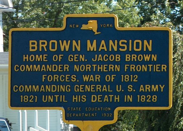 BROWN MANSION WAR MEMORIAL MARKER