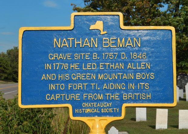 NATHAN BEMAN REVOLUTIONARY WAR MEMORIAL MARKER