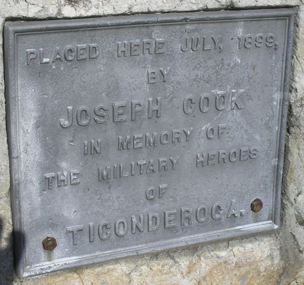 MILITARY HEROES OF TICONDEROGA MEMORIAL PLAQUE