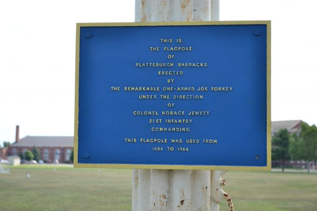 THE REMARKABLE ONE-ARMED JOE FORKEY MEMORIAL PLAQUE
