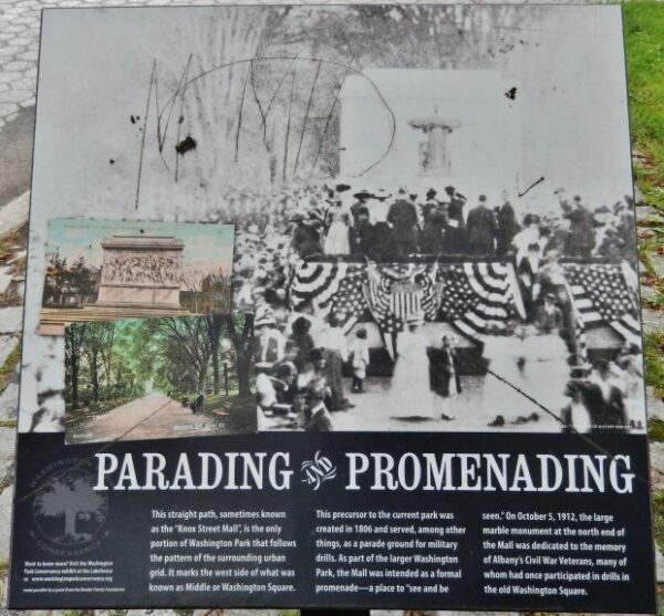 PARADING AND PROMENADING WAR MEMORIAL PANEL