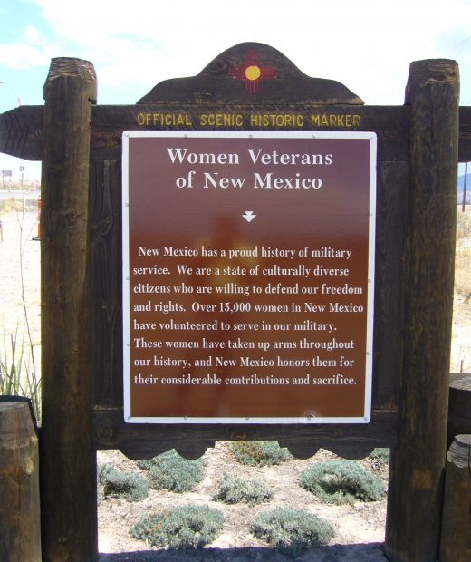 WOMEN VETERANS OF NEW MEXICO WAR MEMORIAL MARKER FRONT