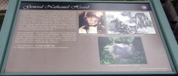 GENERAL NATHANIEL HEARD REVOLUTIONARY WAR MEMORIAL PLAQUE