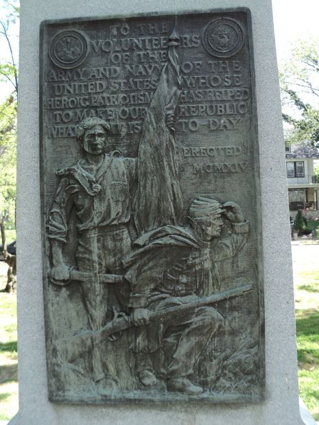 VOLUNTEERS OF THE ARMY AND NAVY WAR MEMORIAL PLAQUE