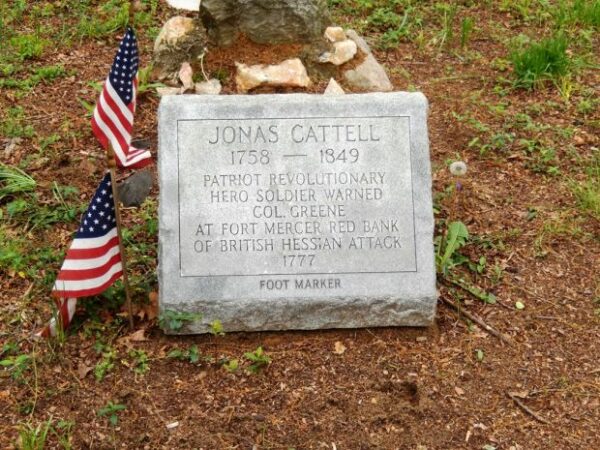 JONAS CATTELL REVOLUTIONARY HERO SOLDIER WAR MEMORIAL