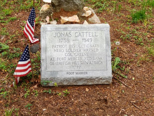 JONAS CATTELL REVOLUTIONARY HERO SOLDIER WAR MEMORIAL