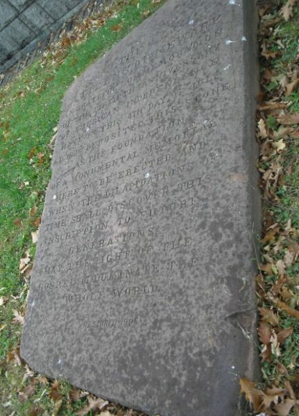 THE WARS OF AMERICA MEMORIAL STONE B