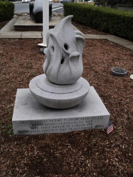 RUTHERFORD VETERANS OF WAR MEMORIAL ETERNAL FLAME