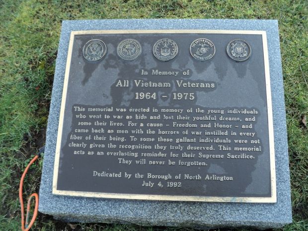 NORTH ARLINGTON WAR MEMORIAL PLAQUE D