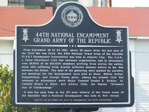 44TH NATIONAL ENCAMPMENT GRAND ARMY OF THE REPUBLIC MEMORIAL MARKER