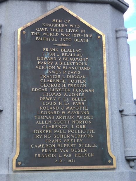 WASHINGTON COUNTY CIVIL WAR MEMORIAL PLAQUE B