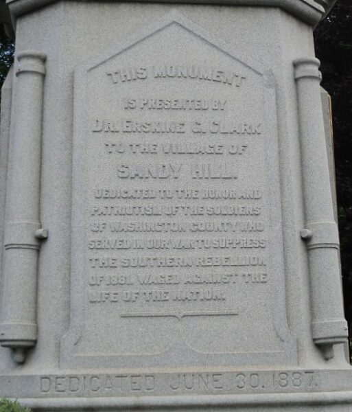 WASHINGTON COUNTY CIVIL WAR MEMORIAL DEDICATION STONE