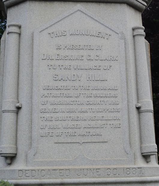 WASHINGTON COUNTY CIVIL WAR MEMORIAL DEDICATION STONE