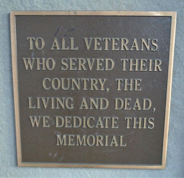 WAVERLY VETEANS MEMORIAL PLAQUE