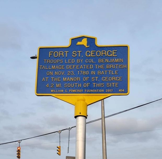 FORT ST. GEORGE REVOLUTIONARY WAR MEMORIAL MARKER