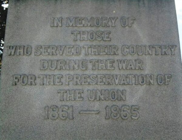 CORNING CIVIL WAR MEMORIAL DEDICATION STONE