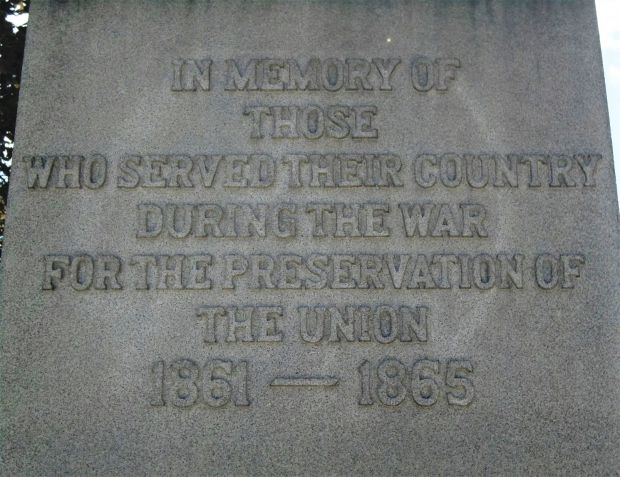 CORNING CIVIL WAR MEMORIAL DEDICATION STONE