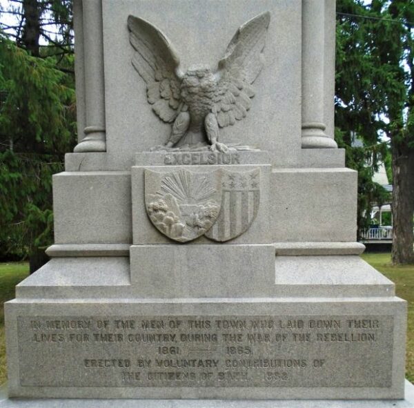 BATH, NY CIVIL WAR MEMORIAL DEDICATION STONE