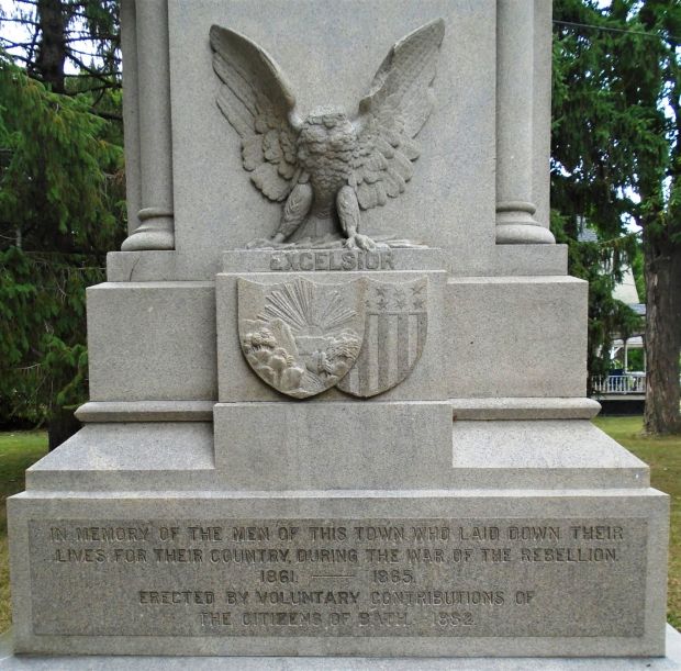 BATH, NY CIVIL WAR MEMORIAL DEDICATION STONE