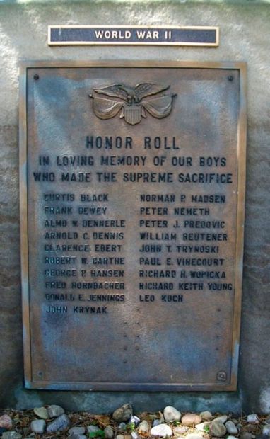 NORTH OLMSTED VETERANS PLAZA PLAQUE