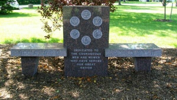 NORTH OLMSTED VETERANS PLAZA BENCH