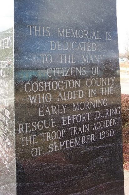 PENNSYLVANIA NATIONAL GUARD TROOP TRAIN ACCIDENT MEMORIAL SIDE C