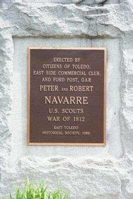PETER AND ROBERT NAVARRE MEMORIAL PLAQUE