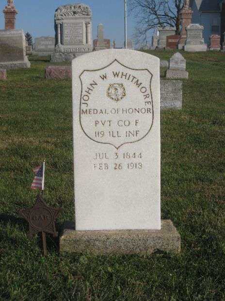 PVT. JOHN WHITMORE MEDAL OF HONOR GRAVESTONE