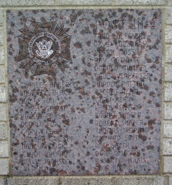 VFW POST 4358 WAR MEMORIAL STONE C
