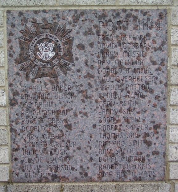 VFW POST 4358 WAR MEMORIAL STONE C