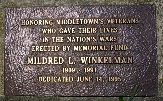 MIDDLETOWN’S VETERANS ULTIMATE SACRIFICE MEMORIAL PLAQUE
