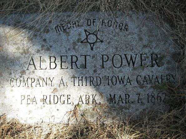 PVT. ALBERT POWER MEDAL OF HONOR GRAVESTONE