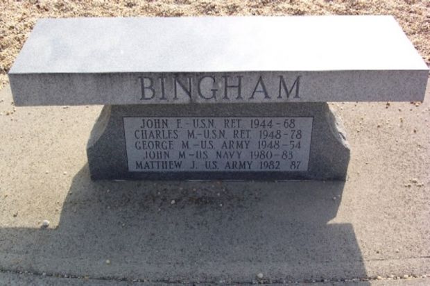 HARROD VETERANS MEMORIAL BENCH A