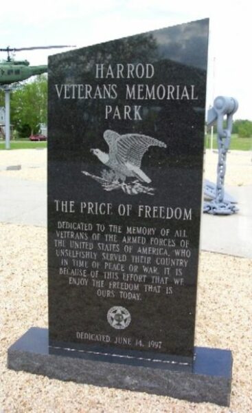 HARROD VETERANS MEMORIAL PARK FRONT