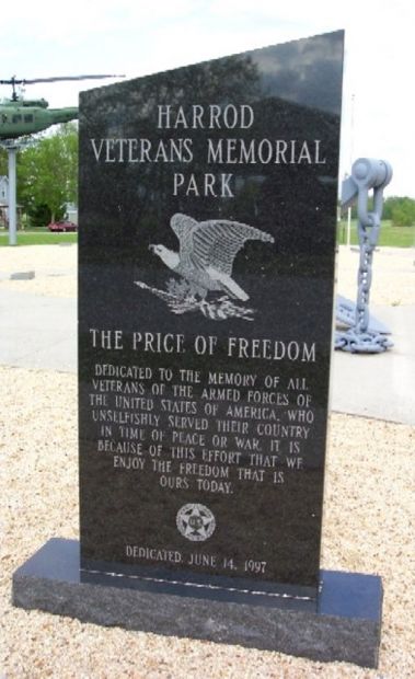 HARROD VETERANS MEMORIAL PARK FRONT