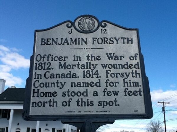 BENJAMIN FORSYTH WAR MEMORIAL MARKER