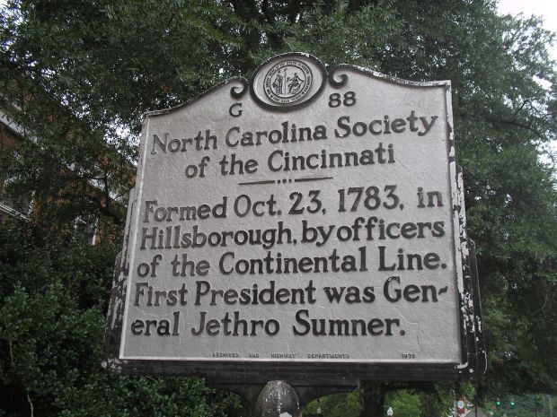 NORTH CAROLINA SOCIETY OF THE CINCINNATI MEMORIAL MAKER