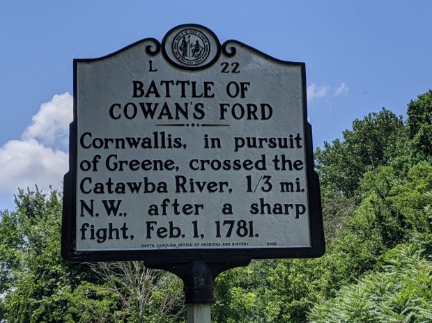 BATTLE OF COWAN’S FORD MEMORIAL MARKER