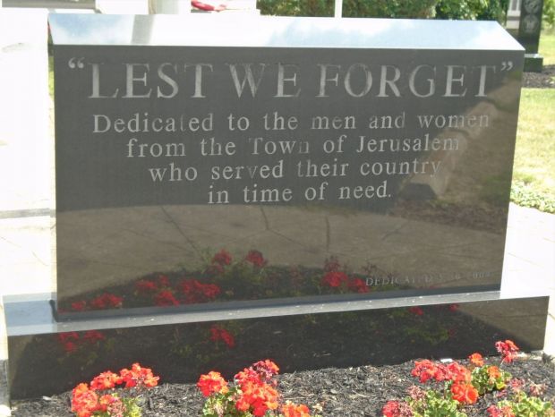 TOWN OF JERUSALEM “LEST WE FORGET” MEMORIAL