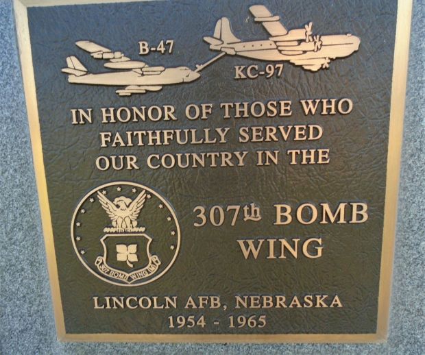 USAF ACADEMY 307TH BOMB WING MEMORIAL PLAQUE