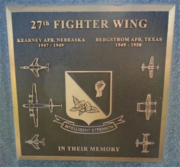 27TH FIGHTER WING MEMORIAL PLAQUE