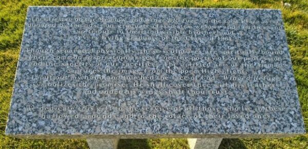 THE AIRMAN AND WINGED REFUGE MEMORIAL STONE