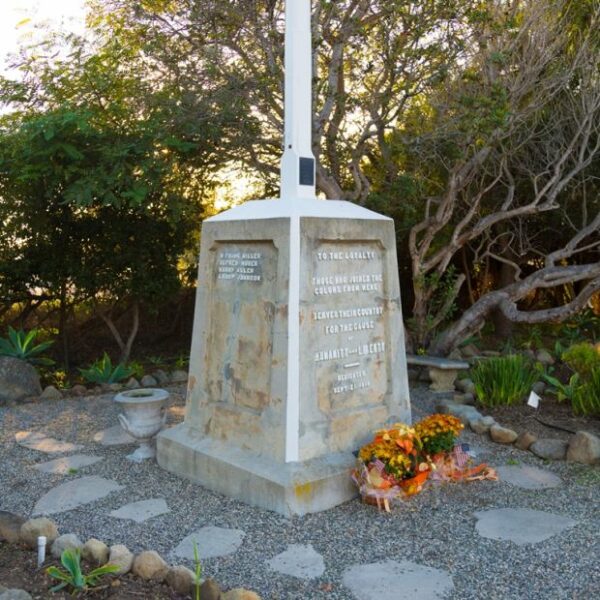 SUMMERLAND WORLD WAR I MEMORIAL FLAGPOLE BASE